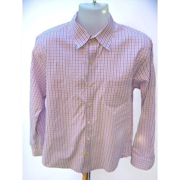 J Crew tailored long sleeve button down checkered pattern casual shirt large - Picture 8 of 8